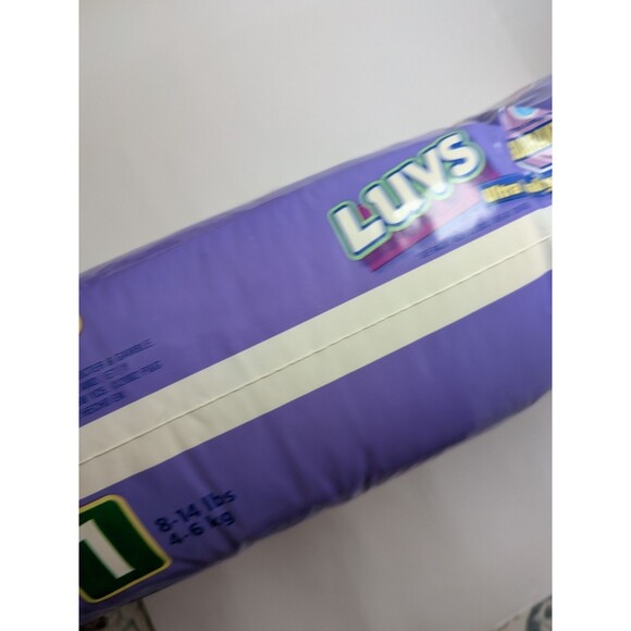 Luvs Vintage 2002 Size 1 Barney Diapers Ultra Leakguards SEALED New 56 Vtg Rare - Picture 6 of 16